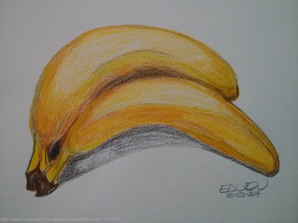 Banana  Colored Pencil Art